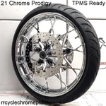 Harley 21" Chrome Prodigy Front Wheel Metzeler Tire Rotor 2024-25 Street Glide. Fixed Price $1799.00.