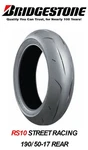 Bridgestone Battlax RS10 Racing 190/50R17 Rear Tire Suzuki Yamaha Kawasaki Honda. Fixed Price $392.00.