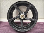Vintage 2005 Yamaha Zuma Front Wheel Rim YW50T 4VP-F5168-00-33 Black. Fixed Price $75.00.