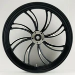 Ultima Vortex Front Wheel, 21" 3.5" Black Dual Disc Axle Harley. Fixed Price $723.95.