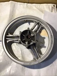 Kawasaki EX500 Front Wheel 41073-1329-V5 Silver, Used. Fixed Price $84.99.