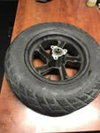 Used Oem Parts- Front Wheel Tire Only Assy For 2008 Yamaha Zuma Gas Scooter. Fixed Price $125.99.