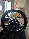 17-25 Kawasaki Ninja EX650 Front Wheel Rim 41073-0703-QT. Fixed Price $100.00.