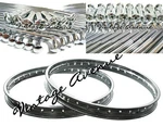 Honda CB125S CL125S CL100S Front-drum / Rear-drum Wheel Rim+spoke 72PCS *a. Fixed Price $99.00.