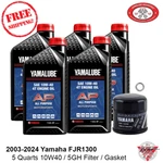 Oem 2003-2024 Yamaha FJR1300A/AS/AE/ES Oil Change Kit 10W40 Mineral. Fixed Price $60.99.