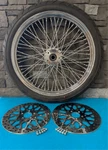 21X3.5 60 Spoke Front Wheel 120/70-21 Avon Black Tire Kit Harley Touring 08-UP. Fixed Price $839.00.