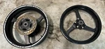 07-12 Honda Front Rear Wheels Rims Rotors Hub Black Oem. Fixed Price $314.99.