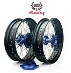 Cnc Supermoto Wheels Set For Suzuki DRZ400 17" Cush Drive 2000/2024 Blue Hubs. Fixed Price $528.99.