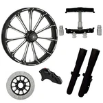 Exile Eclipse 23" Wheel Tire Single Side W/ Raked Triple Trees Lowers & Sliders. Fixed Price $4199.95.