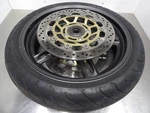 05-10 Triumph Speed Triple 1050 Front Wheel Rim Nice Tire & Brake Rotors. Fixed Price $278.60.