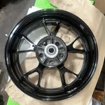 06-11 Kawasaki Ninja ZX14 Oem Rear Wheel Back Rim Good With Ceramic Bearing. Fixed Price $250.00.
