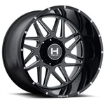 22X12 Hostile H108 Sprocket Blade Cut (blk Milled) Wheel 8X6.5 (-44MM). Fixed Price $645.00.