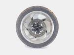 2000-2010 Buell Blast 500 Stardust Silver Rear Wheel Rim & Tire. Fixed Price $99.99.