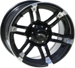 Ams Roll'n 104 Wheels Machined Black 4/156 4+3 Front Rear 14X7 0230-0750. Fixed Price $172.95.