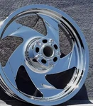 Suzuki Boulevard Wheel LVZR1800 2012 -20 Front Chromes 5 Spoke Rim Outright. Fixed Price $1750.00.