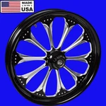 Harley Touring 21" Wizard Black Contrast Front Wheel. *made The Usa*. Fixed Price $1449.00.