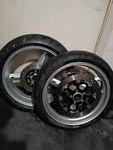 2001 Kawasaki ZX600-E Front Radial 129/70ZR17(58W) Wheel Tire W/ Rotors. Fixed Price $100.00.