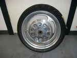 Xtreme Machine 18X8.5" Polished Rear Rim Wheel Rotor Sprocket Custom War Eagle. Fixed Price $849.99.