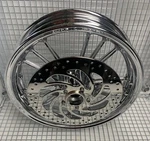 Indian Scout Front Wheel Polish Rotor Bobber Rim 2015 23 Chrome Outright. Fixed Price $1299.00.