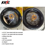 Kke 17" Supermoto Wheels Tires For Suzuki DRZ400S 2000-2025 DRZ400E 2007 Cnc Hub. Fixed Price $779.00.