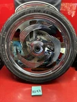 Harley Dyna Sportster Fxr Narrowglide Custom 19 Chrome Tri Fan Wheel Front Mag. Fixed Price $450.00.