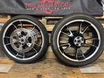 Take-off Harley Davidson Enforcer Wheels, Rotors &tires ENF2-2862-19-18-2. Fixed Price $559.00.