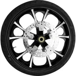 Coastal Moto Largo Front Wheel With Dunlop Tire And Rotor - 21IN. X 3.5IN. Bla. Fixed Price $1799.95.