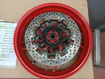 Red Front Wheel Complete With Discs For Ducati Monster 797 50121761AB. Fixed Price $919.47.