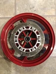 Kawasaki ZX600 Rim Wheel & Brake Disc Assembly 41080-1184 41073-1575-CW. Fixed Price $125.00.