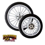 Coastal Moto Chrome Atlantic 21 Front 18 Rear Wheel Tire 09-UP Harley Fl Non-abs. Fixed Price $2418.80.