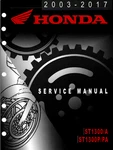 2003-2017 Honda P/a ST1300A Service Manual And Non-abs Models. Fixed Price $49.41.