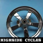 1347 12 Harley-davidson Sportster Custom Front Wheel Rim 5 Spoke Chrome. Fixed Price $375.00.