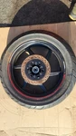 Hyosung GT650R Rear Wheel Rim With Rotor. Fixed Price $60.00.