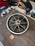 Harley 18 Rear Disc Brake 79 Sportster Spoke Mag Wheel Xlcr Ironhead Fxr Oem. Fixed Price $1150.00.