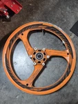 04-07 Honda CBR1000RR Oem Repsol Damaged Front Wheel Needs Repair Free Shipping. Fixed Price $200.00.