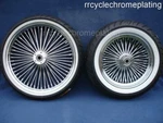 Dna Mammoth 52 Spoke Chrome Rim Hub Wheel Package Set Tires Harley Touring 09-23. Fixed Price $1999.00.