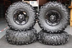 King Quad 750 27" Bighorn Radial Atv Tire Viper Blk Wheel Kit IRS1CA M917 M918. Fixed Price $1249.89.