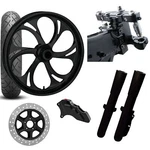 Rc 26 Recoil Black Wheel Tire Neck Rake Front End Package Harley Single Side. Fixed Price $5299.95.