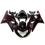 Kit Bodywork For Suzuki GSXR1000 2000-2002 Abs Fairings Red Flame Black. Fixed Price $403.95.