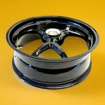 Genuine Used Ducati Monster 1200 Rear Wheel Rim 17X6 Black Straight 50211663AA. Fixed Price $479.95.