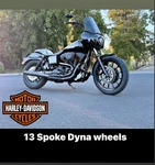 Harley Dyna Mag Wheels 16 REAR19 Front 2000 To 2017 Includes 25 Mm & 1"'BEARINGS. Fixed Price $1653.30.