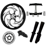 Savage Eclipse 23" Wheel Tire Single Side W/ Raked Triple Trees Lowers & Sliders. Fixed Price $4199.95.
