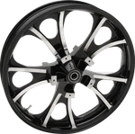 Coastal Moto Black Cut Largo 3D 21" Front Cast Wheel Only Harley 08-23 W/ Abs. Fixed Price $999.95.