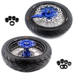 Kke 17" Supermoto Tires Wheels Fit Ktm Sxf Xcw Excf 125-530CC 2003-2026. Fixed Price $1049.00.