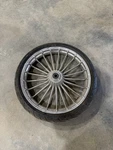 Harley Cvo Front Turbine Wheel 2013 -17 Breakout Chrome Rim Oem & Dunlop D408F. Fixed Price $850.00.
