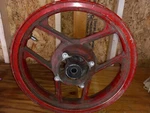 41073-1365-X4 88-07 Kawasaki Ninja Rear Wheel Rim Straight 16". Fixed Price $29.99.