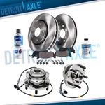 Front Wheel Bearings + Brake Rotors For S10 Blazer Gmc Jimmy Sonoma Hombre 4WD. Fixed Price $179.88.