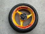 01-06 Honda Cbr 600 F4I Rear Wheel Rim Straight With Tire. Fixed Price $129.99.