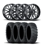 Itp Hurricane 20" Matte Black Wheels And Versa Cross Xtr Tires 33X10-20. Fixed Price $2453.86.