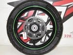 Kawasaki 2009 Ninja 250R Se Black/green Rear Wheel Rim 41073-0153-15U. Fixed Price $249.95.